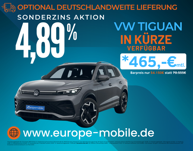 Volkswagen Tiguan H3 R-LINE 2.0 TDI SCR 193 DSG 4MOTION (Lager) NAV/MATRIX/PANO/19"/KOMFORT/WINTER/LED/UVM.