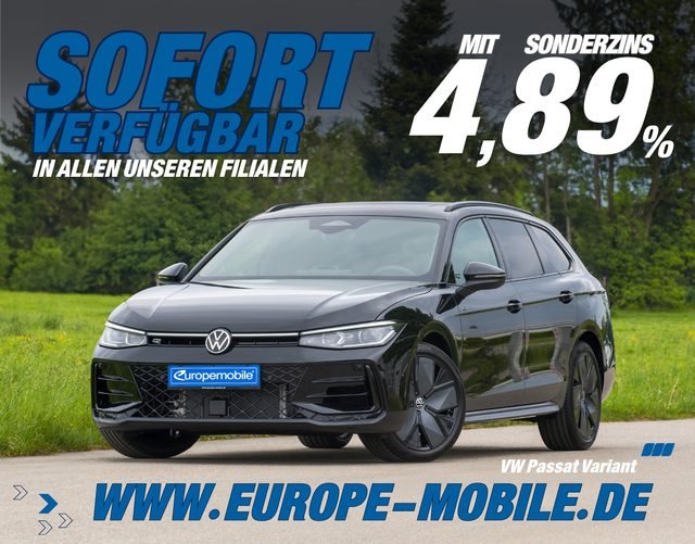 Volkswagen Passat Variant 2026 R-Line 2.0 TDI SCR 4MOTION 193 DSG (Lager) MATRIX/PANO/HEAD/NAV/AHK/19"/UVM.