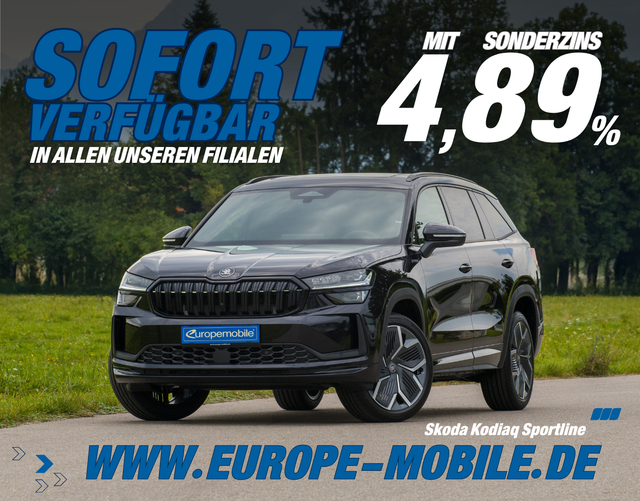 Skoda Kodiaq H10 SPORTLINE 2.0 TDI DSG 4x4 142 kW (Lager) 7-SITZE/PANO/MATRIX/NAV/KESSY/AHK/20"/UVM.