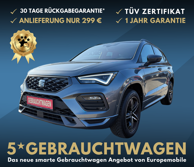 Seat Ateca FR EXECUTIVE |1.5 TSI 150 DSG|NAV|VIRTUAL|LED|CAM|SHZ|5-J.GAR|19"|UVM. (Lager)