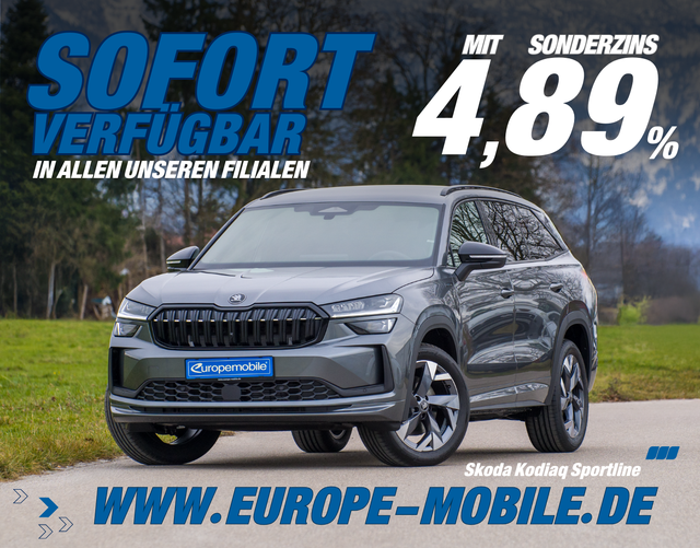 Skoda Kodiaq H10 SPORTLINE 2.0 TDI DSG 4x4 142 kW (Lager) 7-SITZE/STANDHZG/CANTON/MATRIX/NAV/KESSY/AHK/UVM.