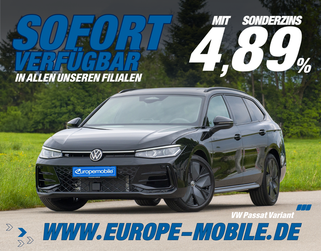 Volkswagen Passat Variant 2026 R-Line 2.0 TDI SCR 4MOTION 193 DSG (Lager) MATRIX/STANDHEIZ/HEAD/NAV15/19"/IQ.ASSIST/UVM.