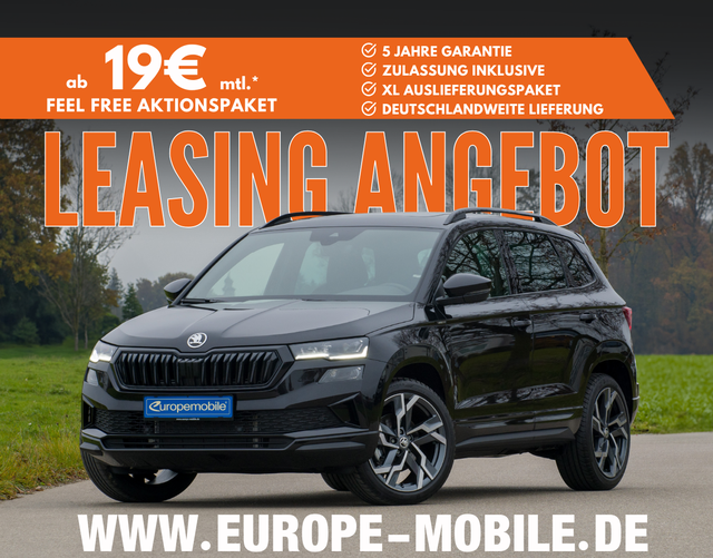 Skoda Karoq 2026 H5 SPORTLINE 1.5 TSI ACT EVO 110 kW DSG (Leasingaktion) NAV9.2/PANO/TRAVEL/CANTON/AHK/MATRIX/UVM.
