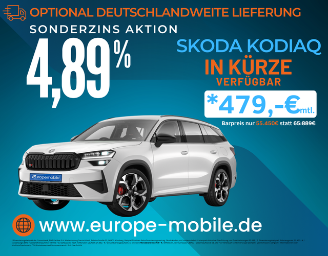 Skoda Kodiaq H10 RS 2.0 TSI 195kW 4x4 DSG (Vorlauf) 7-SITZE/PANO/MATRIX/AHK/WINTER/STANDHZG/4J.GARANTIE/CANTON/UVM.