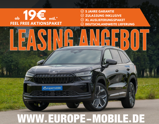 Skoda Kodiaq H10 SPORTLINE 2.0 TDI DSG 4x4 142 kW (Leasingaktion) 7-SITZE/PANO/MATRIX/NAV/KESSY/AHK/20"/UVM.