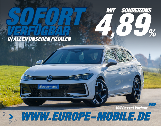 Volkswagen Passat Variant 2026 R-Line 2.0 TDI SCR 4MOTION 193 DSG (Lager) NAV15"/HEAD-UP/LEDER-VARENA/WINTER-PREMIUM/HARMAN/UVM.